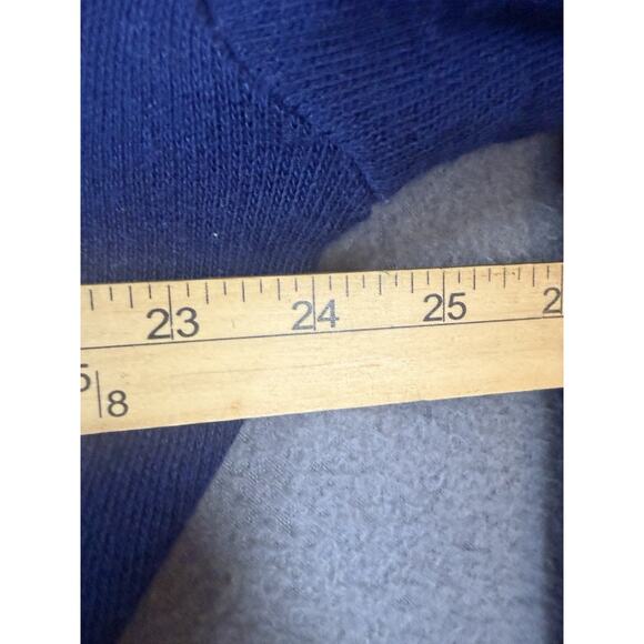 Vintage WVU Sweater Mens L Blue V Neck NCAA College Football Champion 90s - Picture 7 of 8